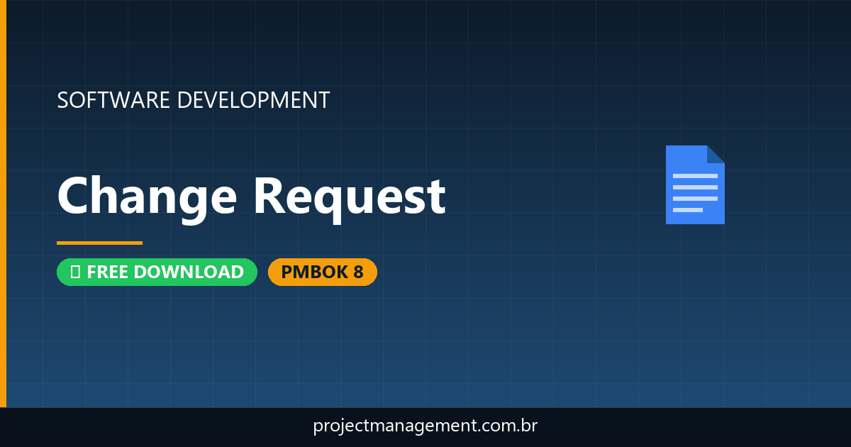 Change Request Software Development Project — PMBOK 8 Example