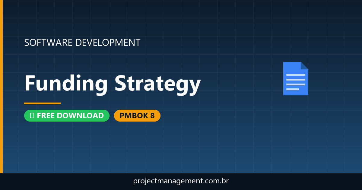 Funding Strategy Software Development Project — PMBOK 8 Example