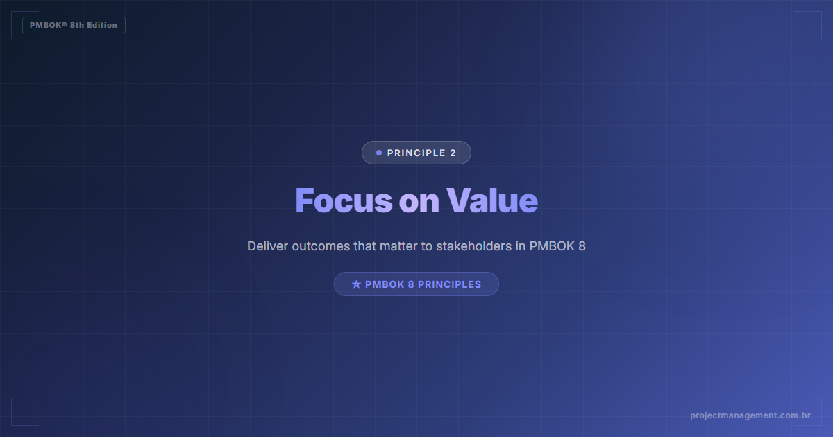 focus on value - Focus on Value: PMBOK 8 Principle 2 Step-by-Step Guide