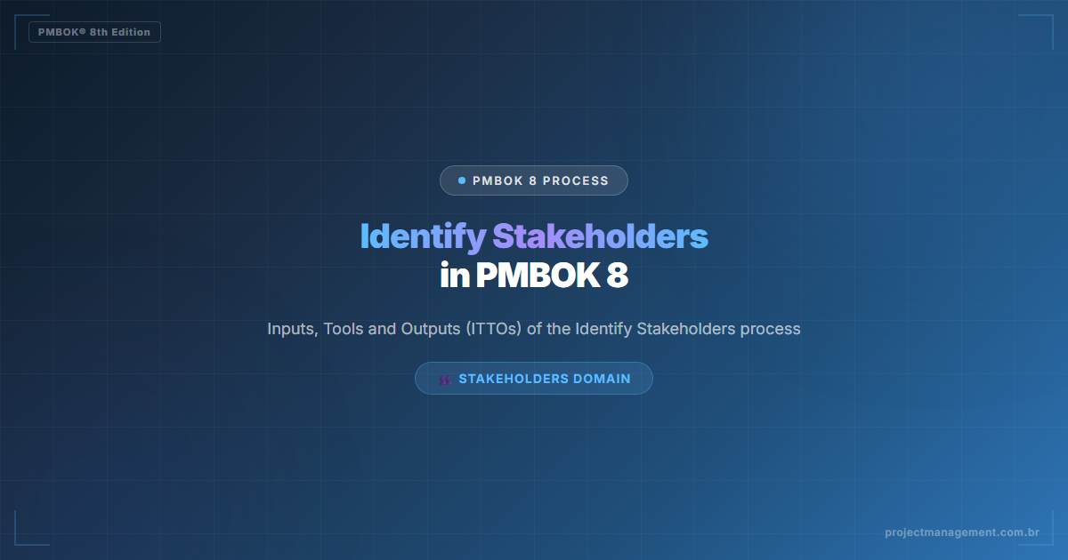 identify stakeholders PMBOK 8 — Identify Stakeholders in PMBOK 8 — Complete Guide