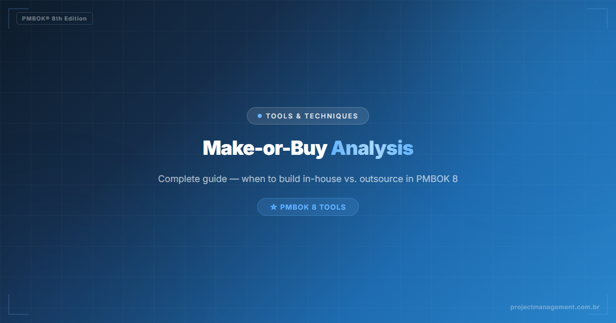 Make-or-Buy Analysis — Complete Guide — PMBOK 8