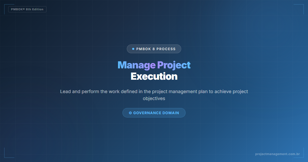 Manage Project Execution in PMBOK 8 — Complete Guide