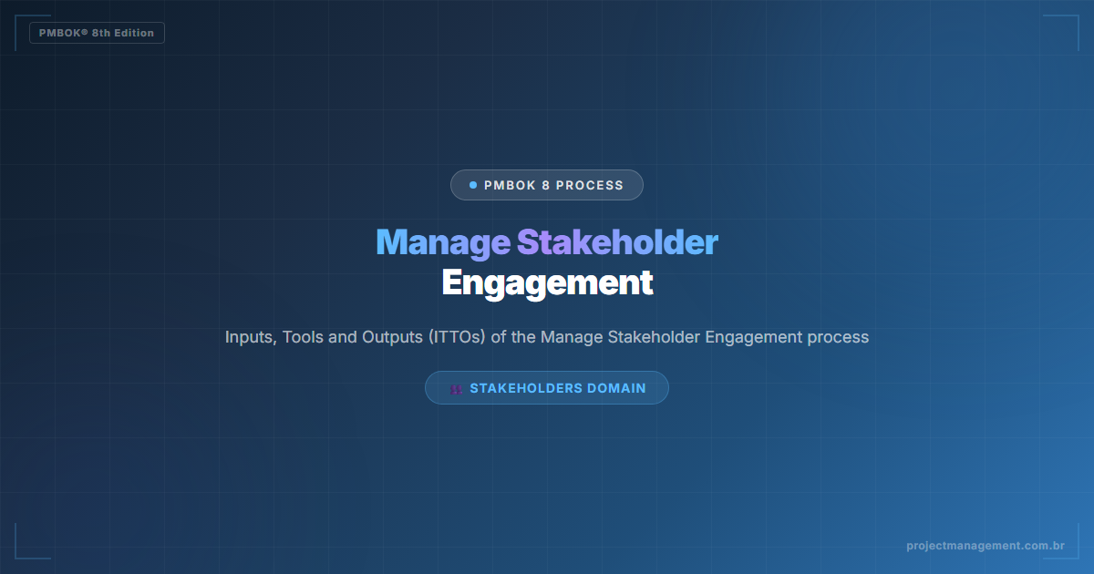 manage stakeholder engagement PMBOK 8 — Manage Stakeholder Engagement in PMBOK 8 — Complete Guide