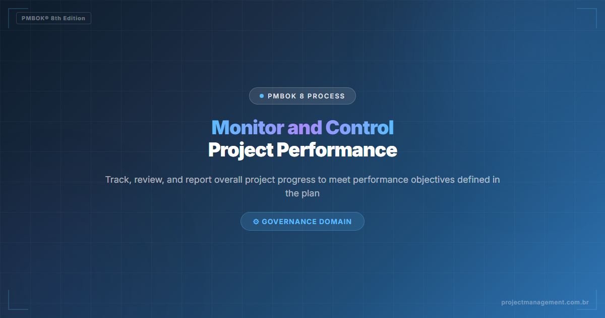 Monitor and Control Project Performance in PMBOK 8 — Complete Guide