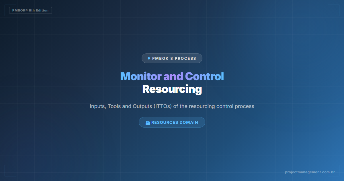 Monitor and Control Resourcing in PMBOK 8 — Complete Guide