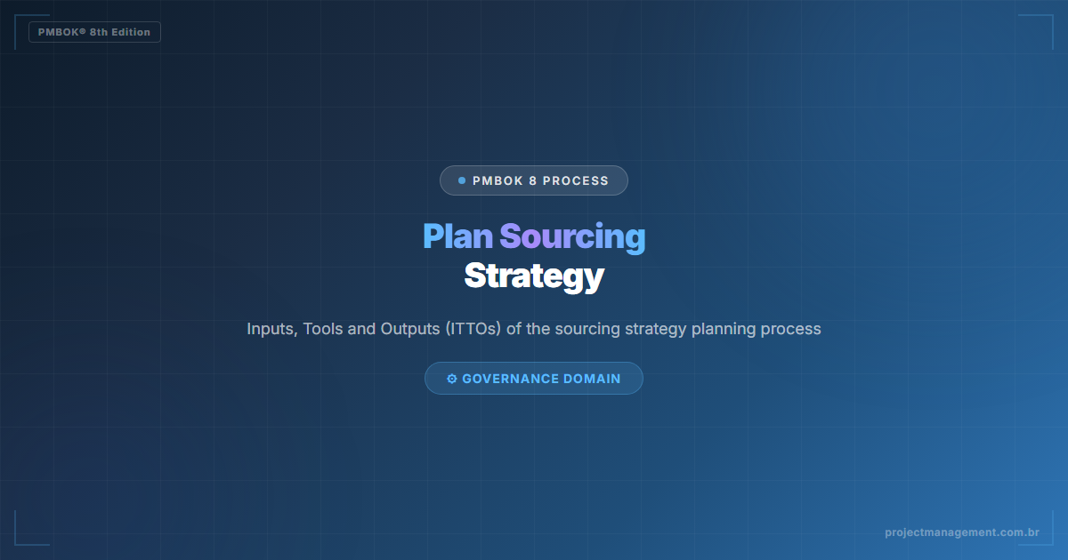 plan sourcing strategy PMBOK 8 — Plan Sourcing Strategy in PMBOK 8 — Complete Guide