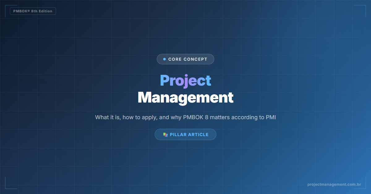 project management - Project Management: Complete PMBOK 8 Guide (2025)
