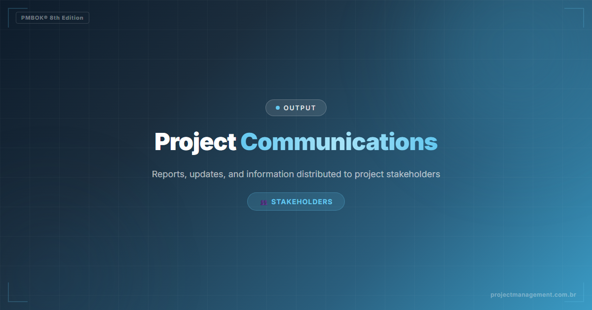 Project Communications PMBOK 8