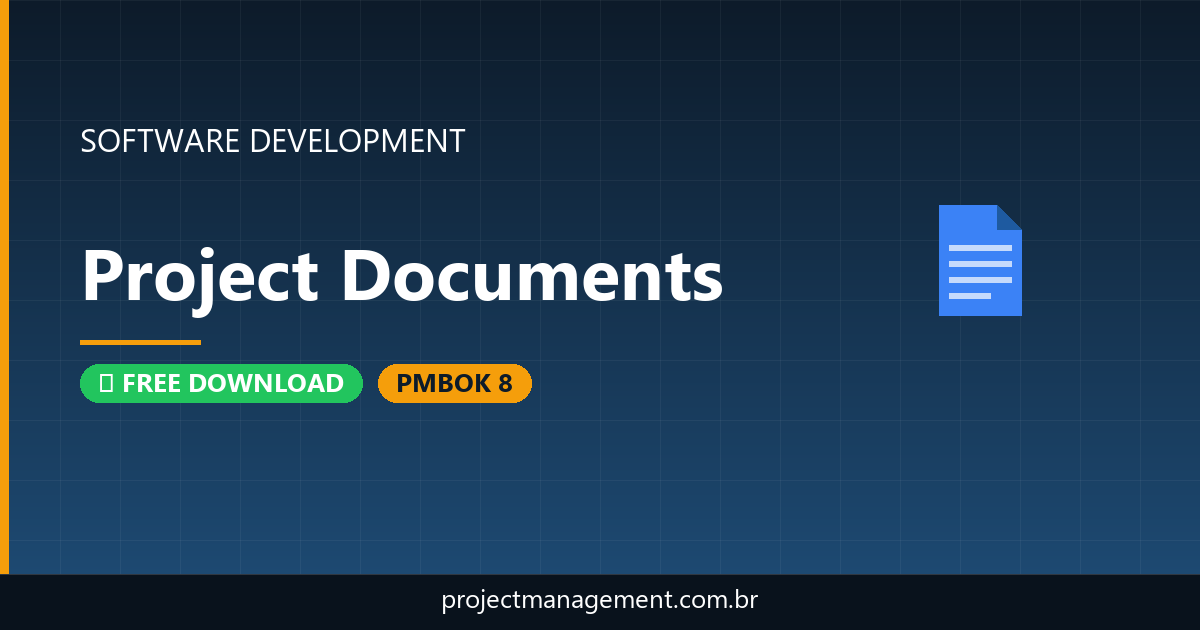 Project Documents Software Development Project — PMBOK 8 Example