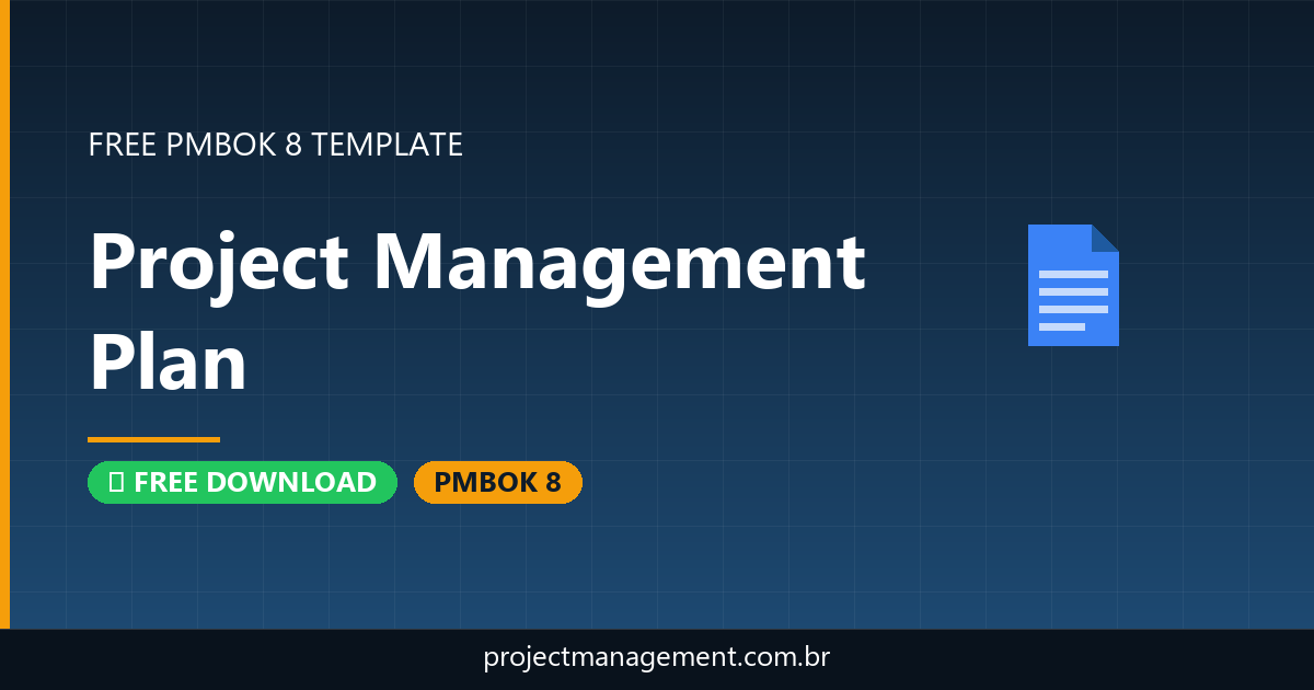 Project Management Plan Template — Free Download PMBOK 8