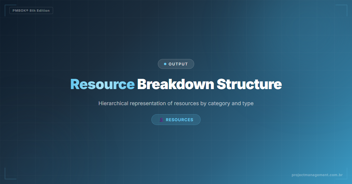 Resource Breakdown Structure PMBOK 8