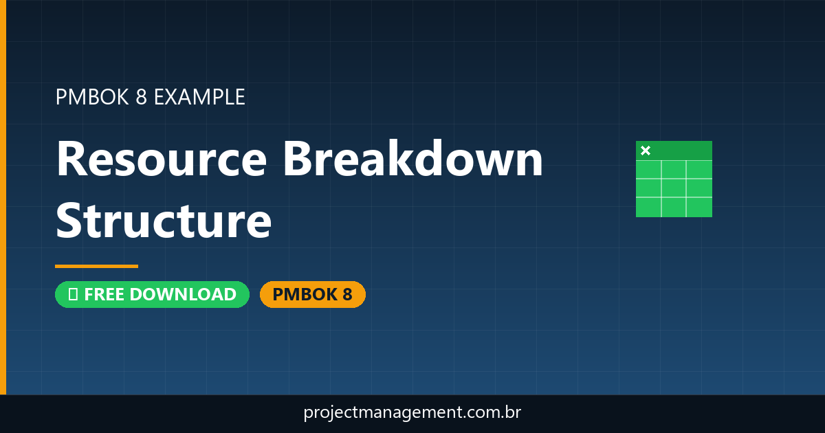 Resource Breakdown Structure Example — Website Launch Project — PMBOK 8 Example