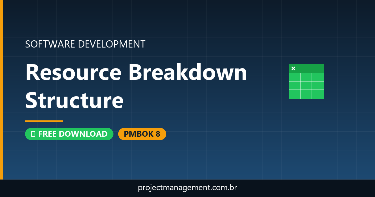Resource Breakdown Structure Software Development Project — PMBOK 8 Example