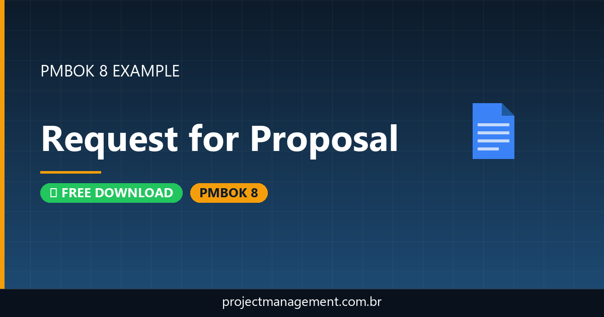 Request for Proposal Example — Website Launch Project — PMBOK 8 Example