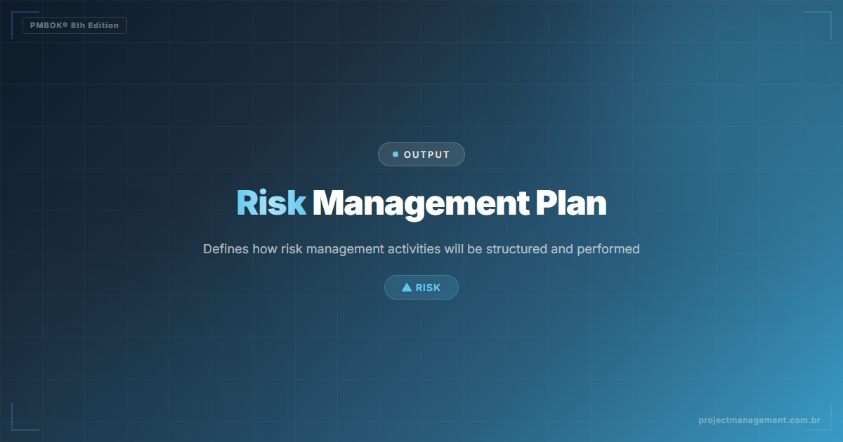 Risk Management Plan PMBOK 8