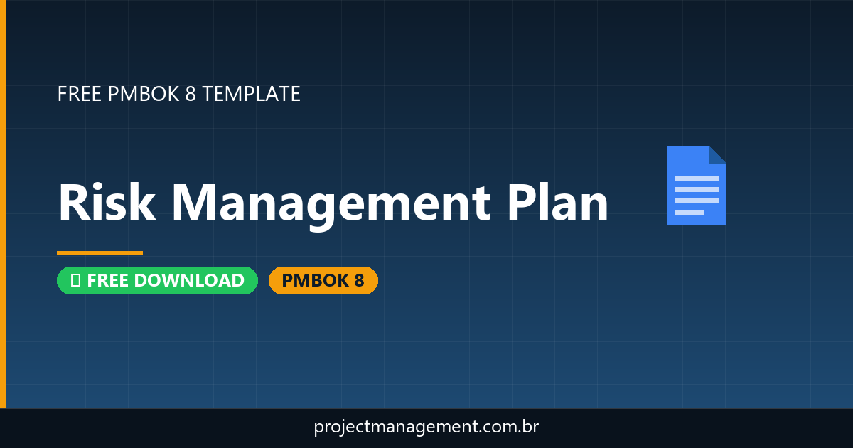 Risk Management Plan Template — Free Download PMBOK 8