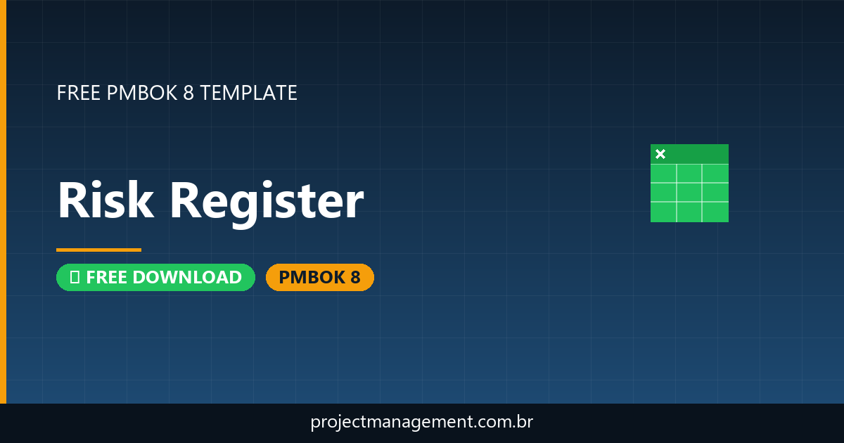 Risk Register Template - Free Download PMBOK 8