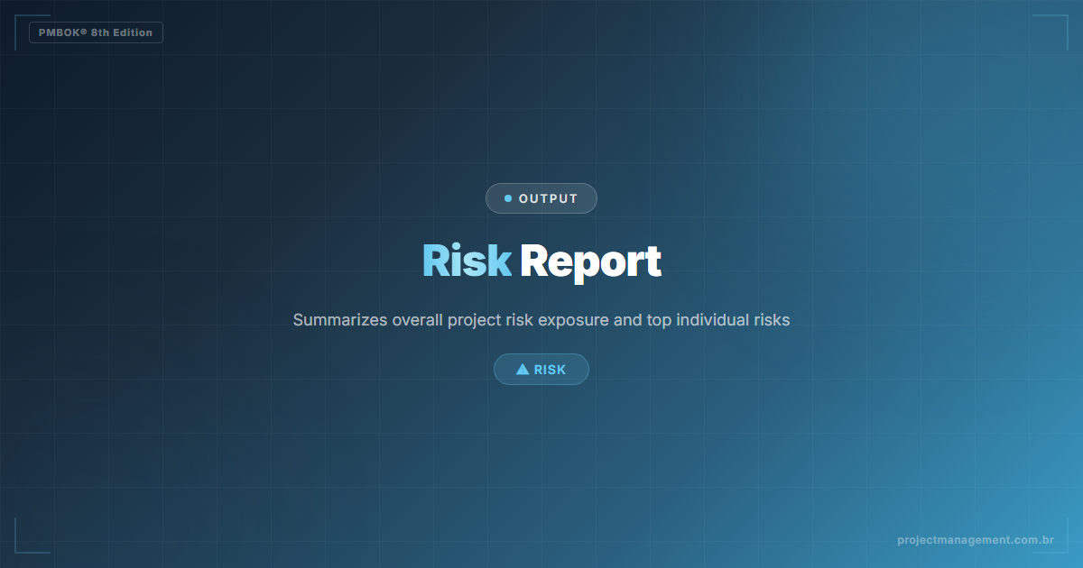 Risk Report PMBOK 8