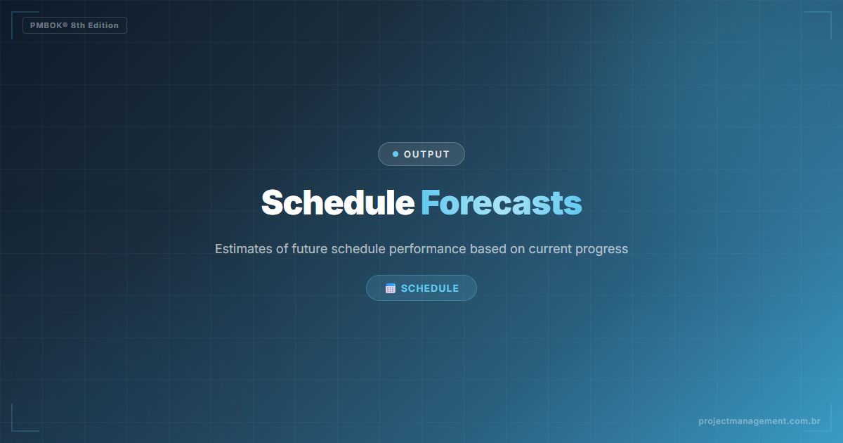 Schedule Forecasts PMBOK 8