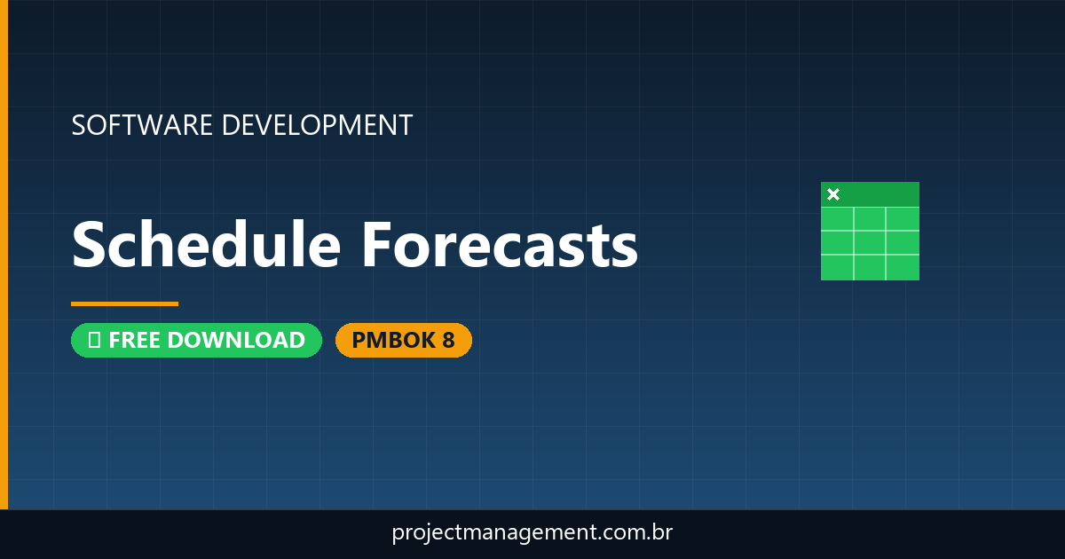 Schedule Forecasts Software Development Project — PMBOK 8 Example