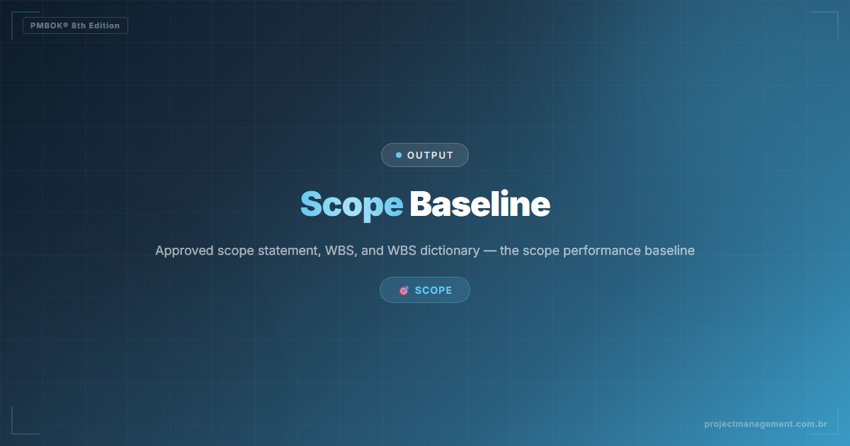 Scope Baseline PMBOK 8