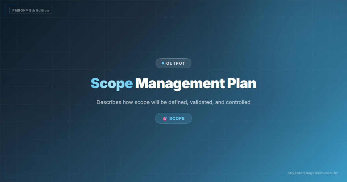 Scope Management Plan PMBOK 8