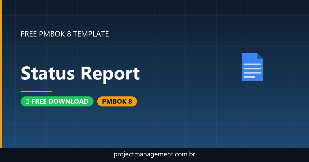 Status Report Template — Free Download PMBOK 8