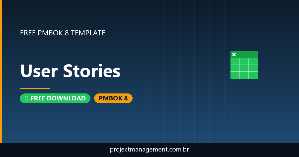 User Stories Template — Free Download PMBOK 8