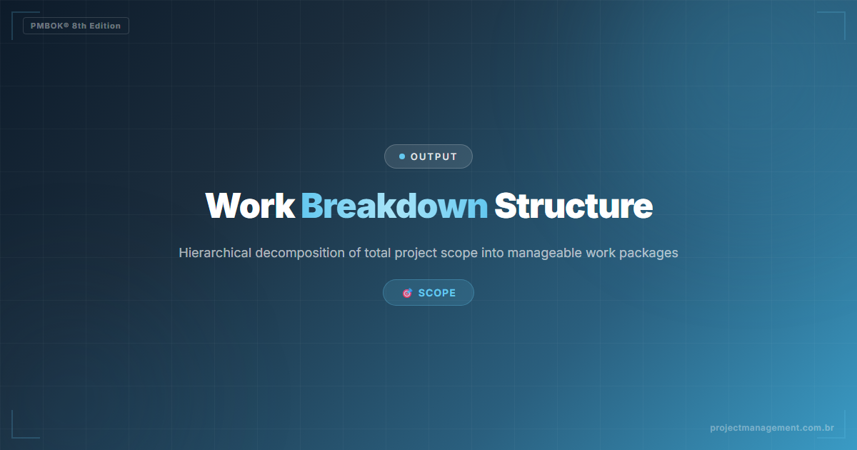 Work Breakdown Structure PMBOK 8