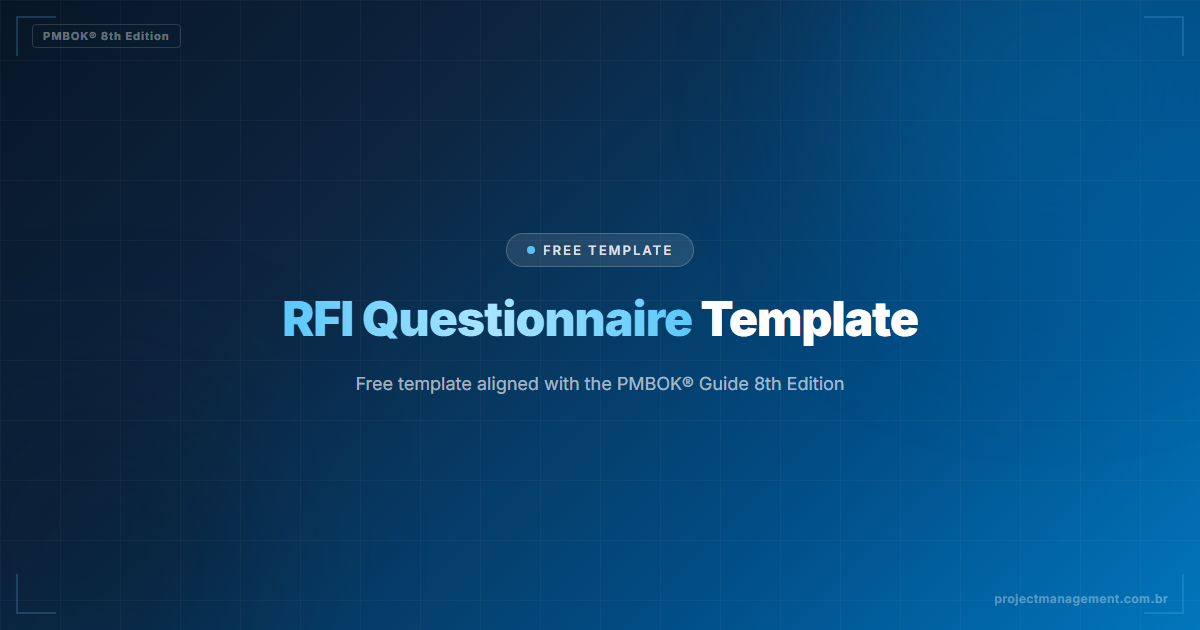 RFI Questionnaire Template — PMBOK® 8th Edition