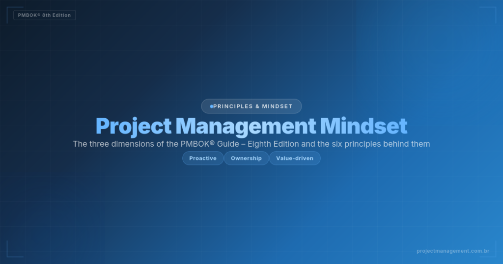 Project management mindset in PMBOK 8