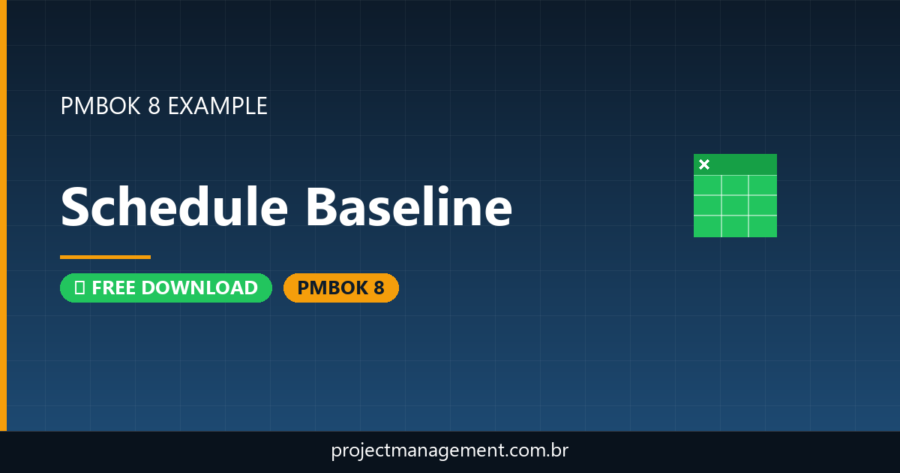 Schedule Baseline Example — Website Launch Project