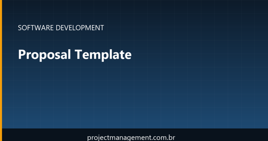 Proposal Template Software Development Project