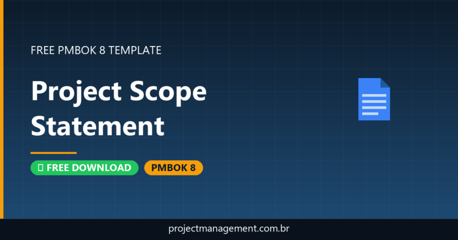 Project Scope Statement Template — Free Download (PMBOK 8)