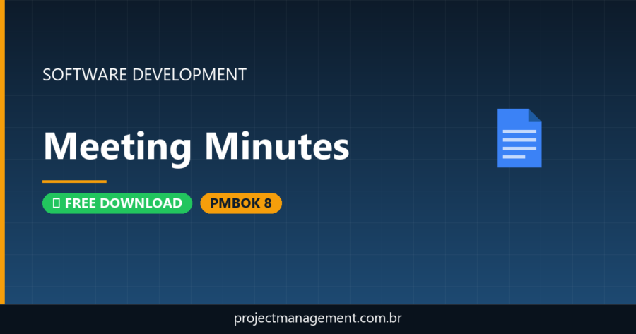 Meeting Minutes Software Development Project