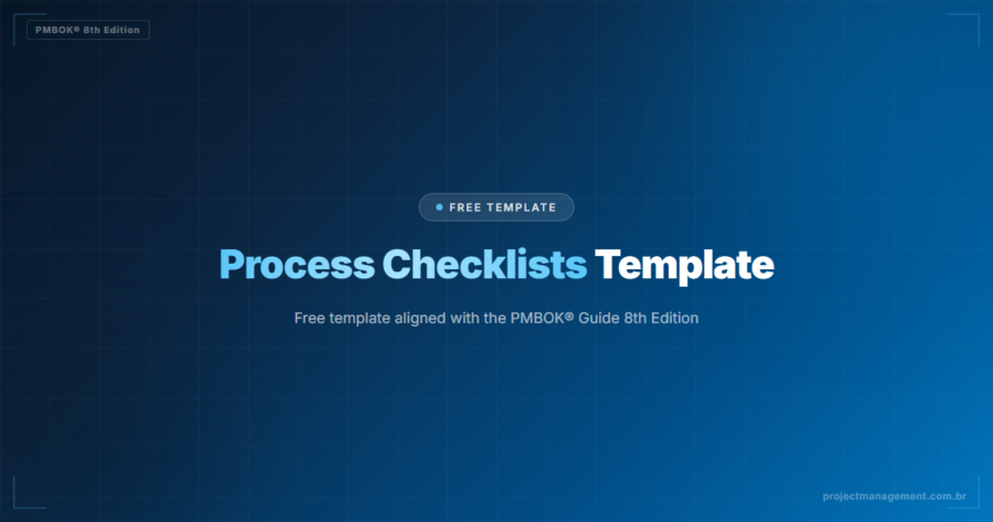 Process Checklists Template — Free Download (PMBOK 8)