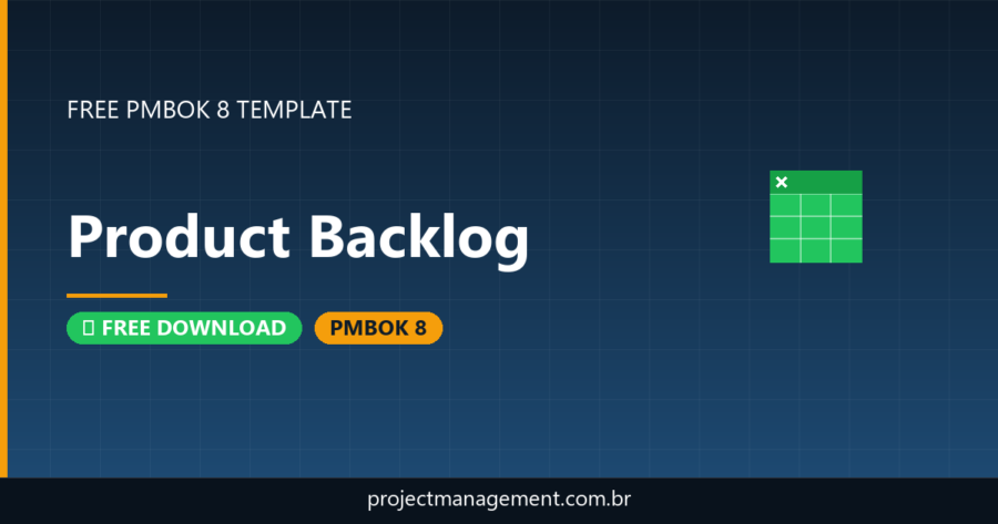 Product Backlog Template — Free Download (PMBOK 8)