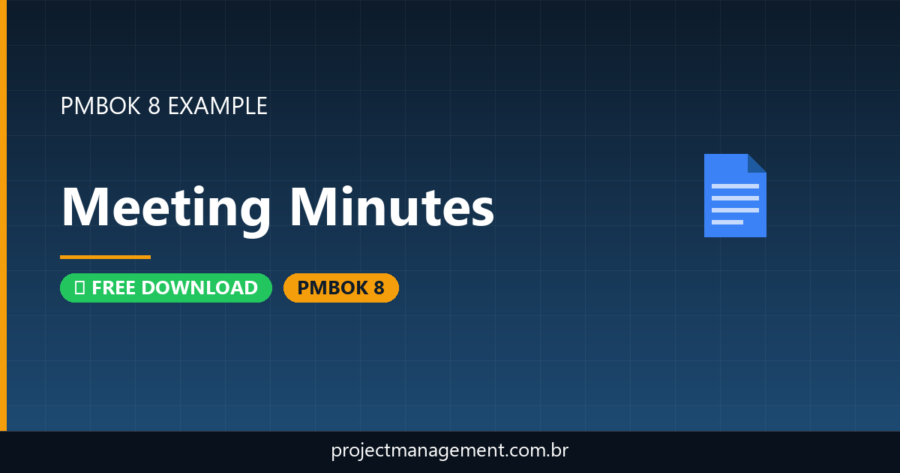Meeting Minutes Example — Website Launch Project