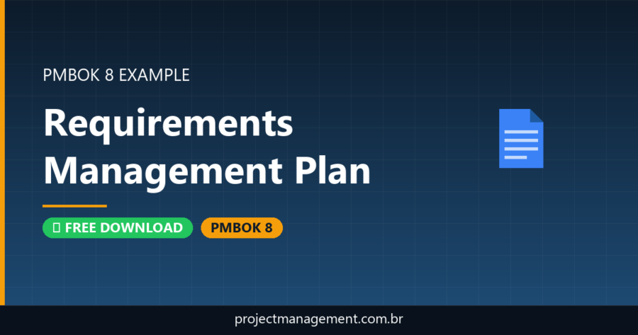 Requirements Management Plan Example — Website Launch Project