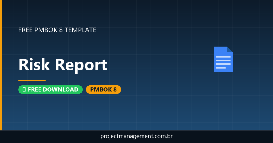 Risk Report Template — Free Download (PMBOK 8)
