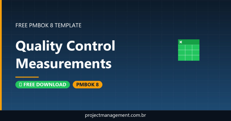Quality Control Measurements Template — Free Download (PMBOK 8)