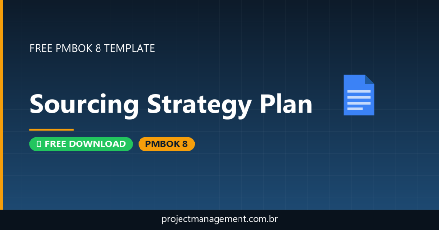 Sourcing Strategy Plan Template — Free Download (PMBOK 8)