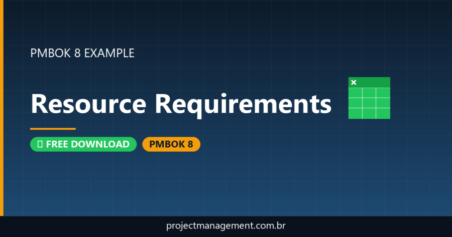 Resource Requirements Example — Website Launch Project