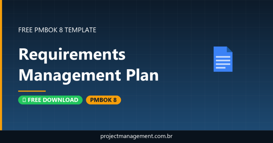 Requirements Management Plan Template — Free Download (PMBOK 8)