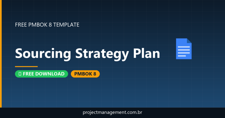 Sourcing Strategy Plan Template — Free Download (PMBOK 8)