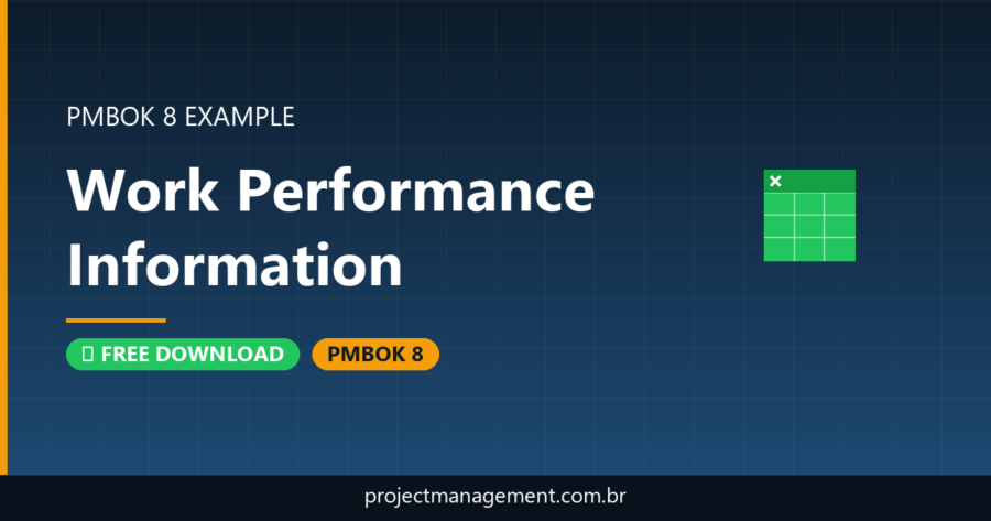 Work Performance Information Example — Website Launch Project