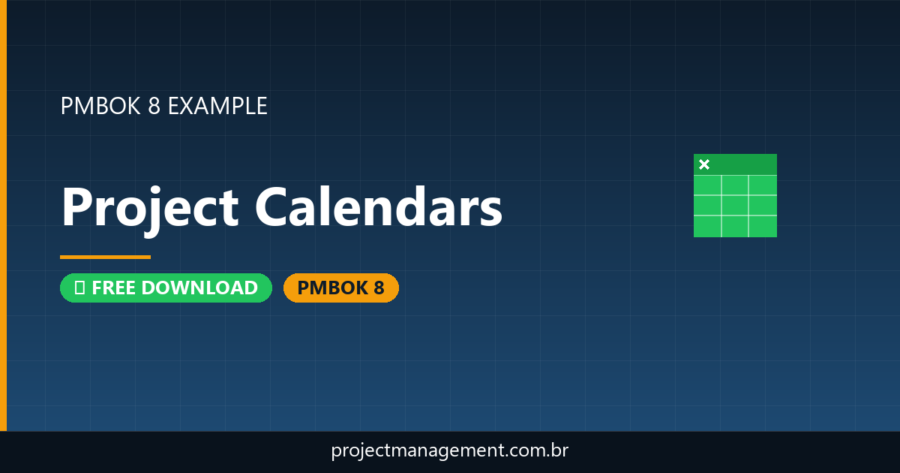 Project Calendars Example — Website Launch Project