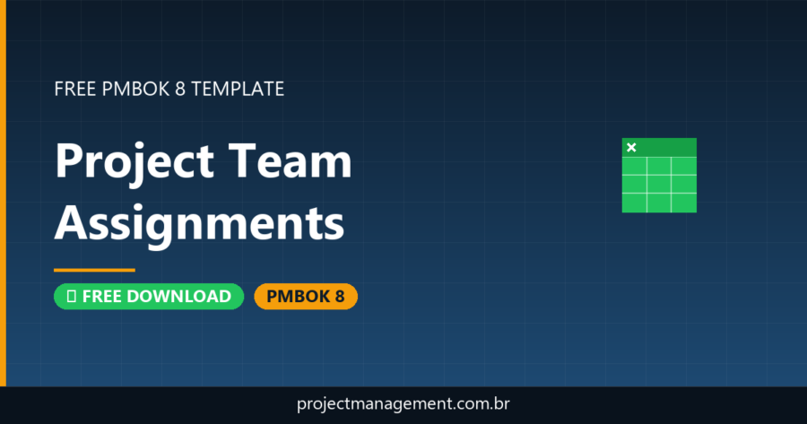 Project Team Assignments Template — Free Download (PMBOK 8)