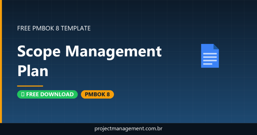 Scope Management Plan Template — Free Download (PMBOK 8)