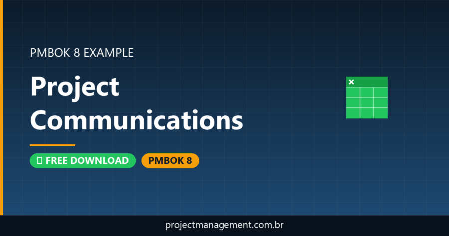 Project Communications Example — Website Launch Project